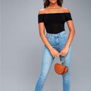 LUSH Harlen Off the Shoulder Bodysuit (M)
